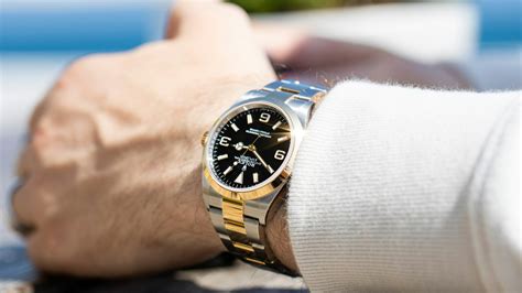 rolex explorer two-tone review